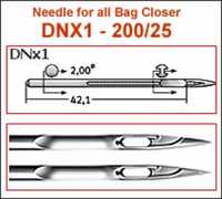DNx1 № 200/25 Orange Needles для мешкозашивочной машины